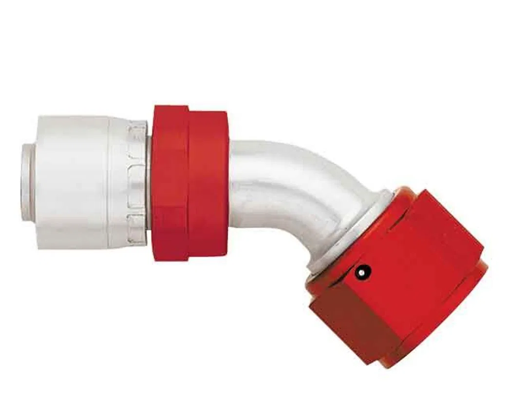 FBM4223 – AEROQUIP Hose End Fitting, -8 AN Hose 45 Degree Aluminum Single